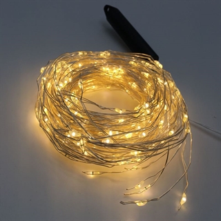 LED vandfald lyskæde med adapter - 300 lys